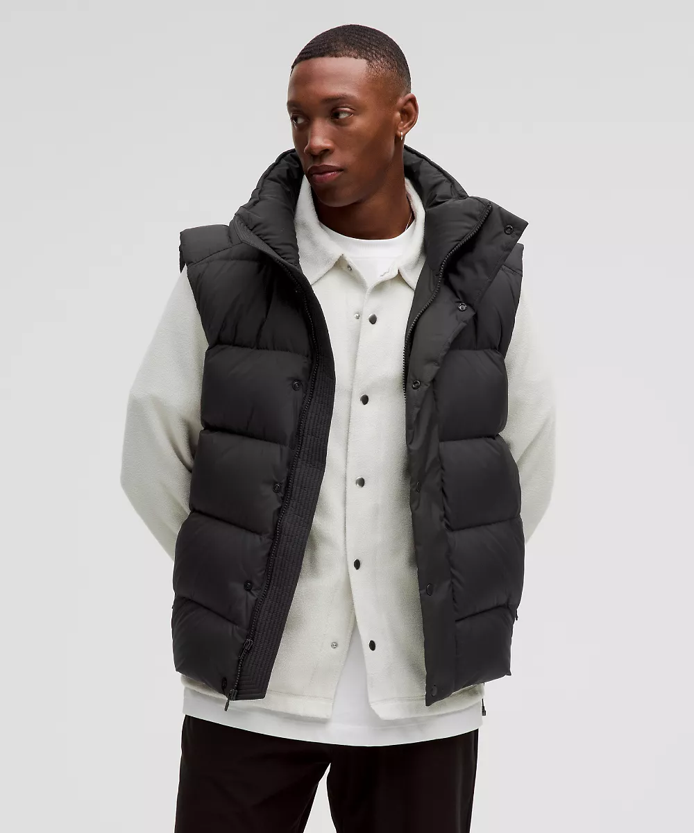 Gilet Wunder Puff garnissage duvet 600 — Black, view 1