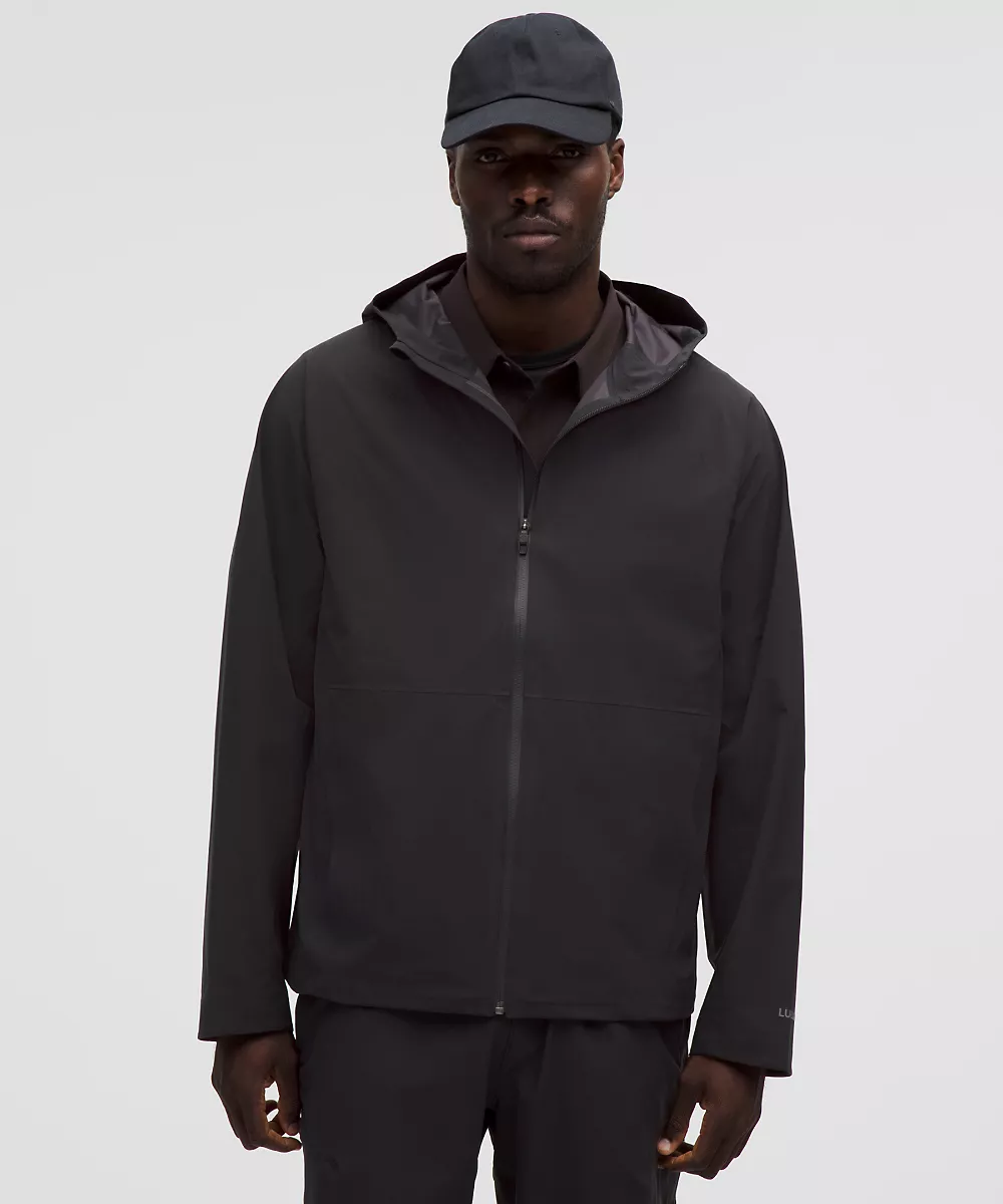 Veste imperméable Stretch Glyde — Black, view 1