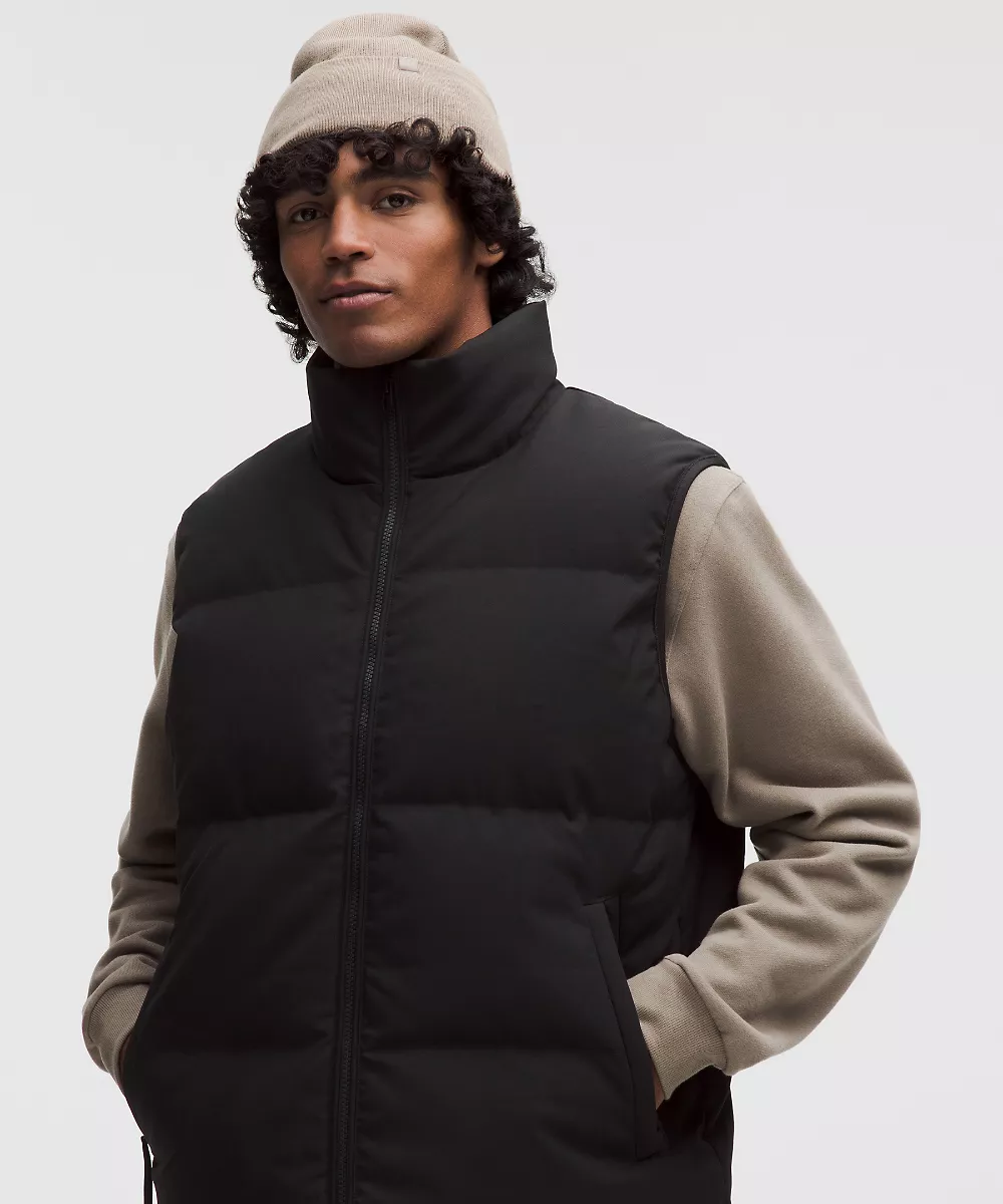 Gilet matelassé en duvet Always Down *Tech Canvas — Black, view 1
