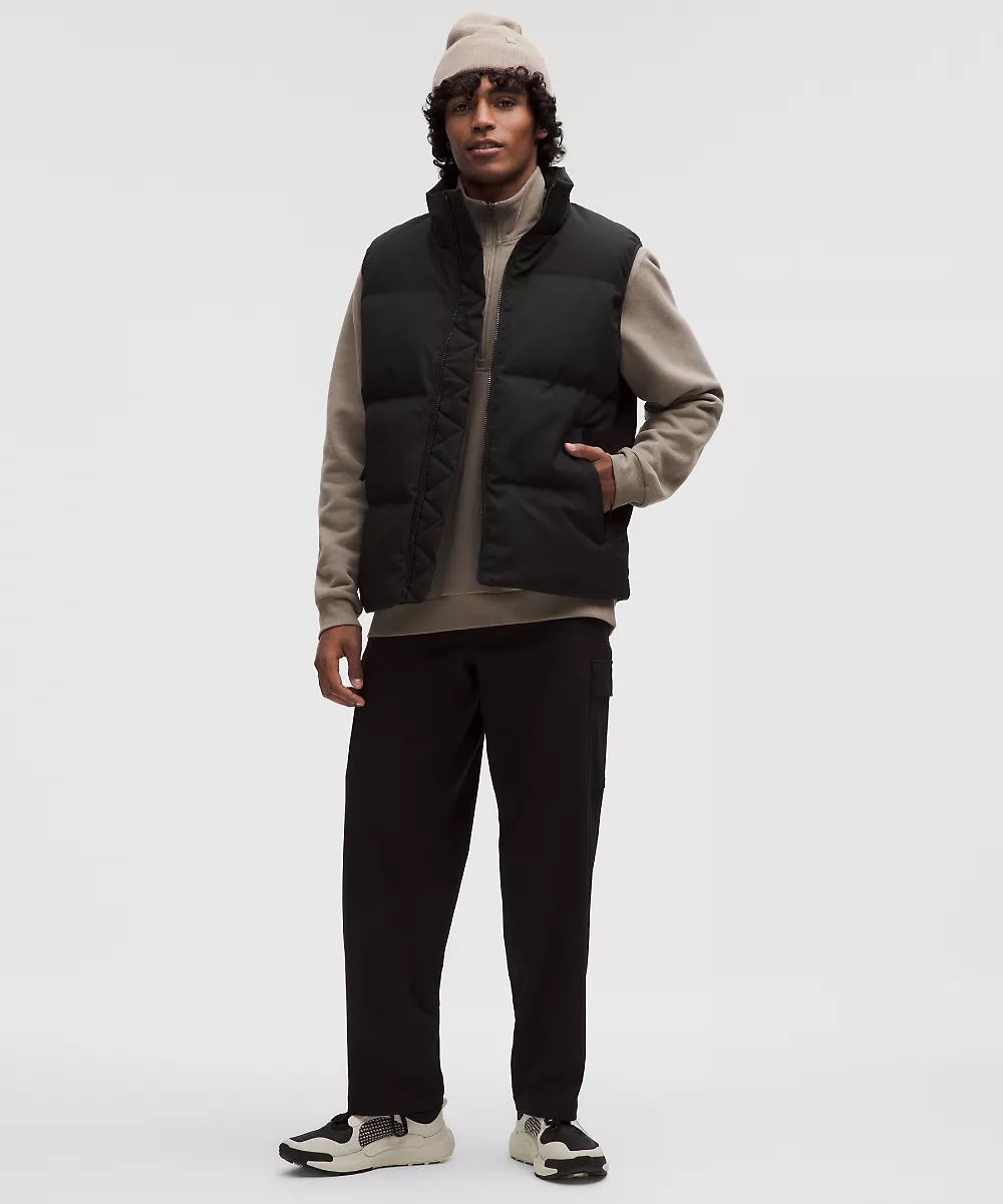 Gilet matelassé en duvet Always Down *Tech Canvas — Black, view 2