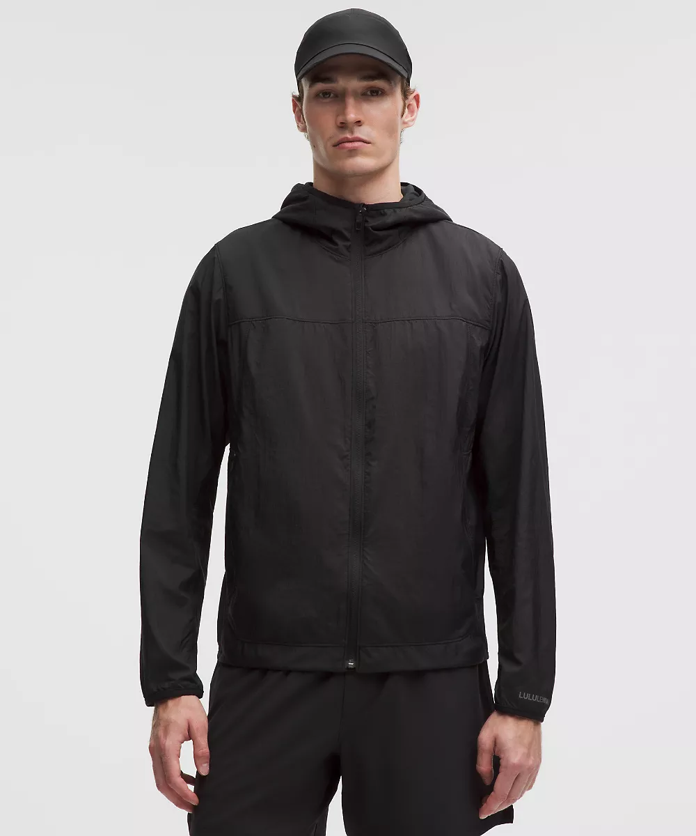 Coupe-vent de running grand froid InsulEight homme — Black, view 1
