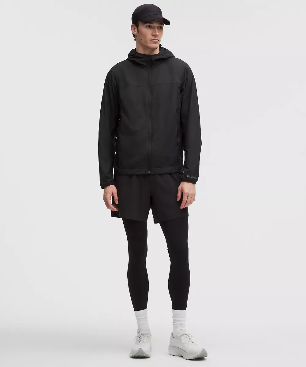 Coupe-vent de running grand froid InsulEight homme — Black, view 2
