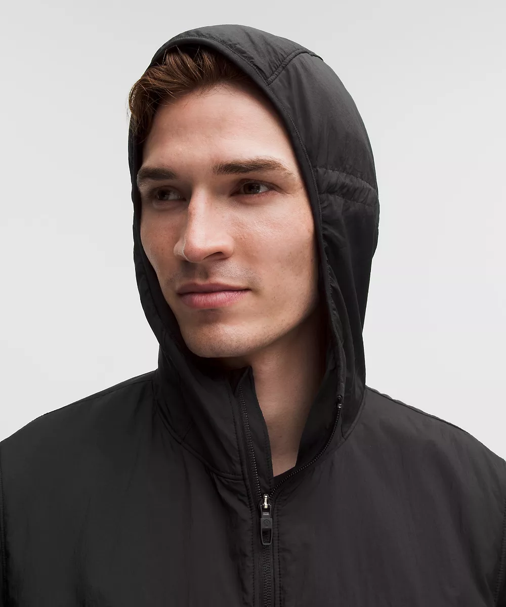 Coupe-vent de running grand froid InsulEight homme — Black, view 4