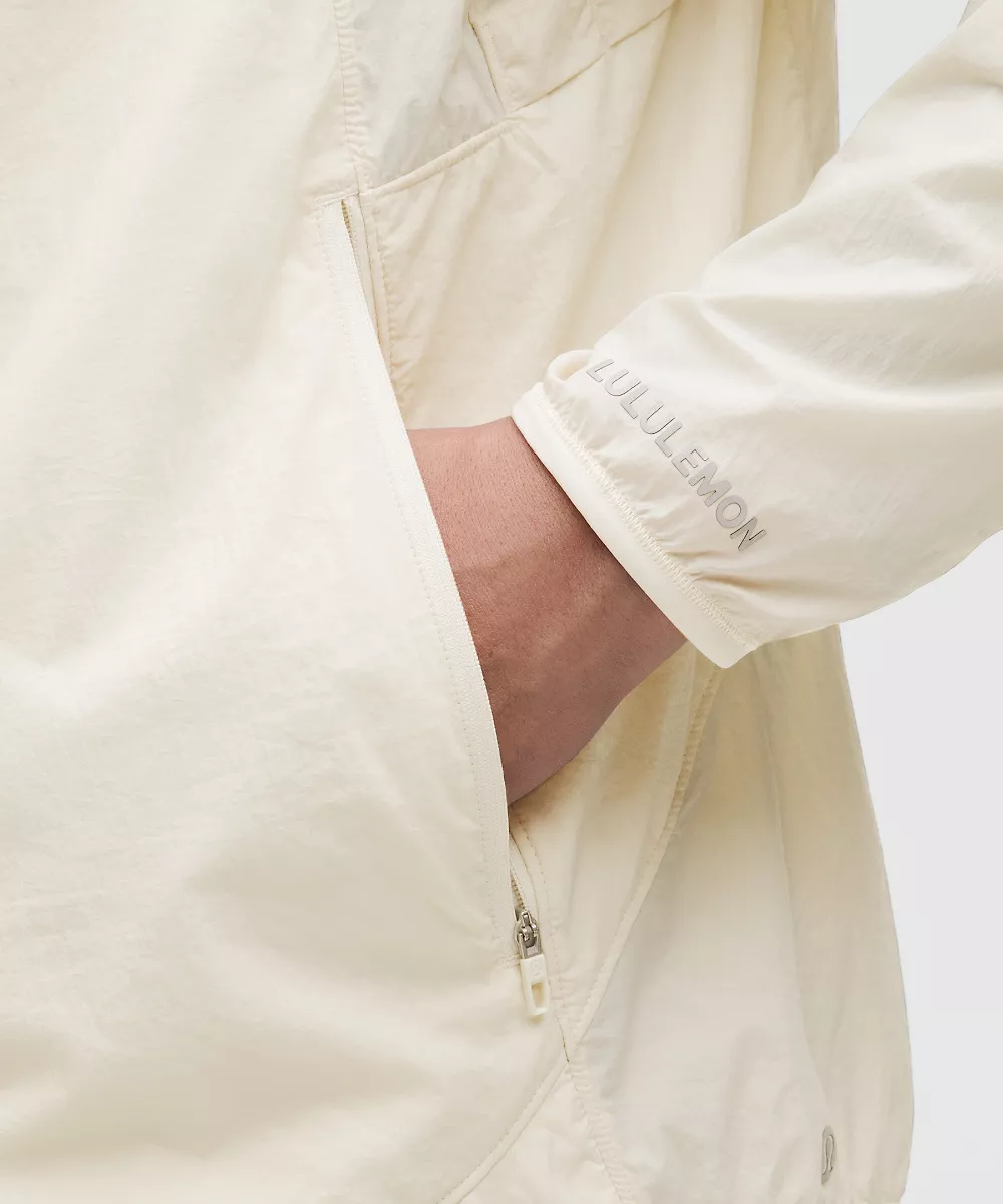 Coupe-vent de running grand froid InsulEight homme — Light Ivory, view 5