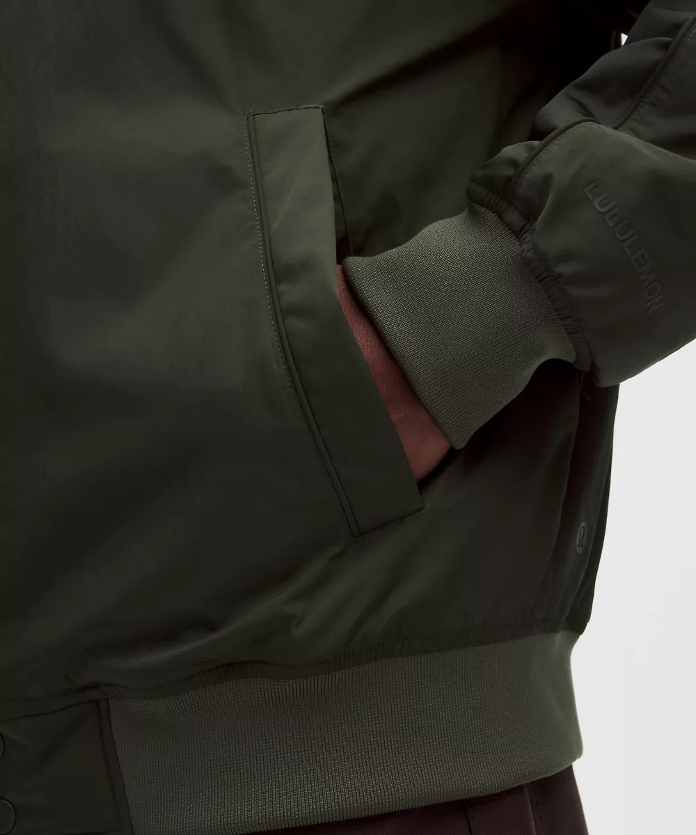 Veste bomber Collegiate homme — Deep Forest, view 5