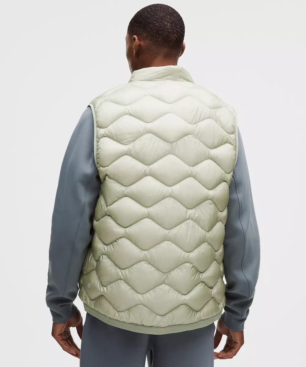 Gilet matelassé ultraléger duvet 900 homme — Fog Green, view 3