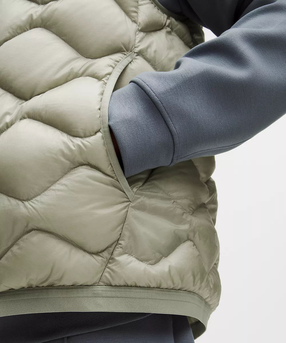 Gilet matelassé ultraléger duvet 900 homme — Fog Green, view 5