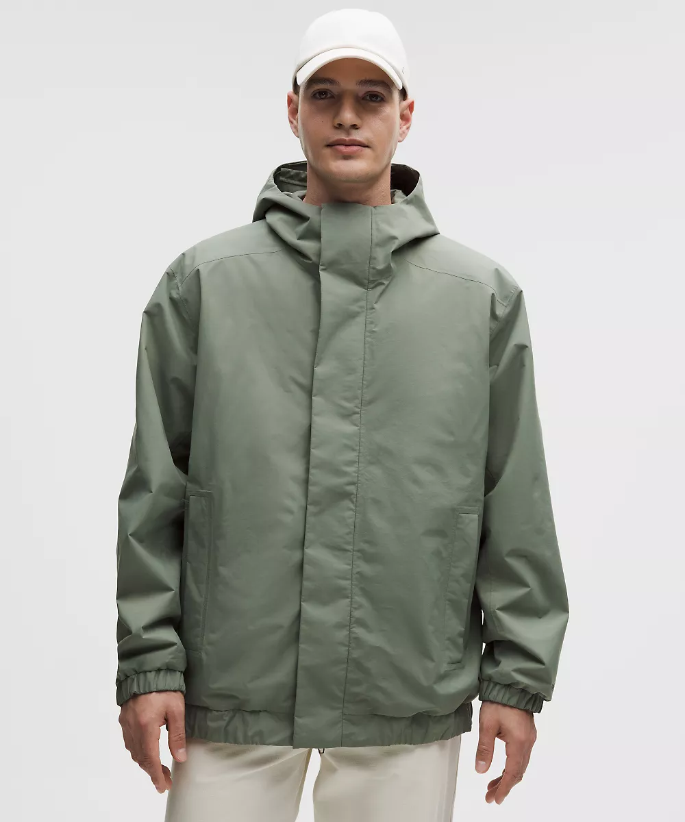 Veste imperméable à ourlet resserré — Willow Leaf, view 1