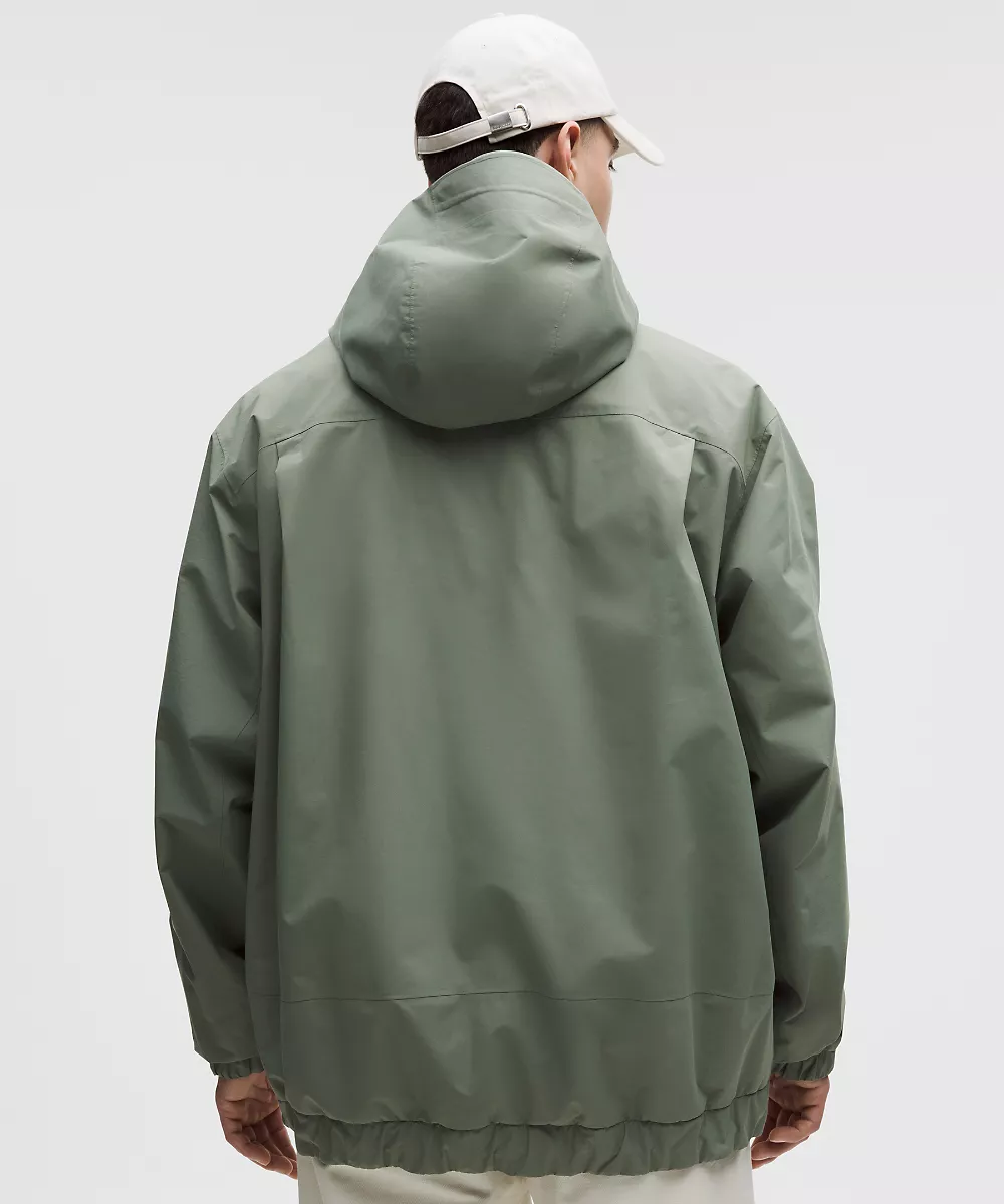Veste imperméable à ourlet resserré — Willow Leaf, view 3