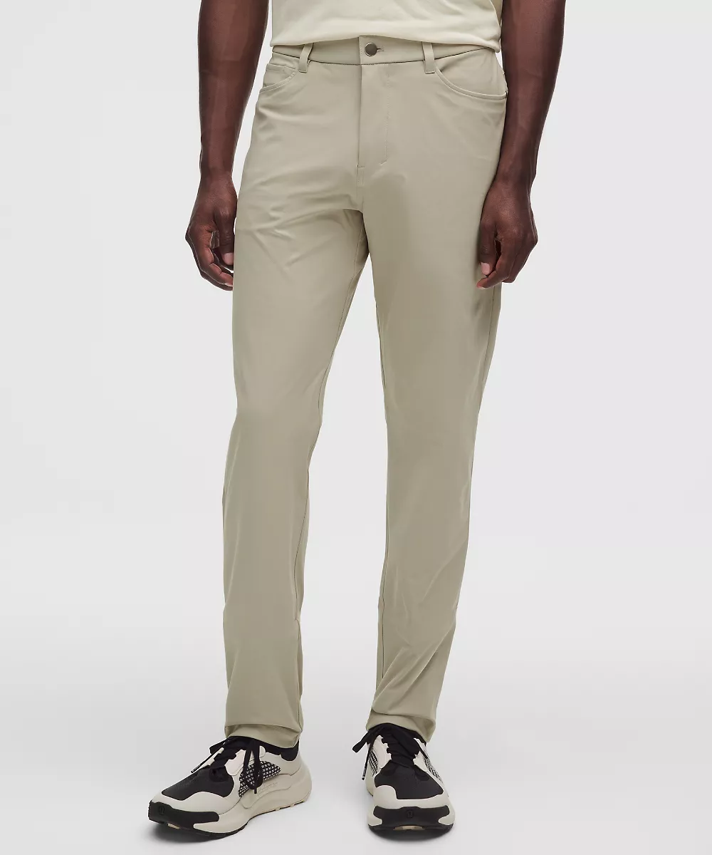 Pantalon 5 poches ABC coupe classique 32L *Warpstreme — Raw Linen, view 2