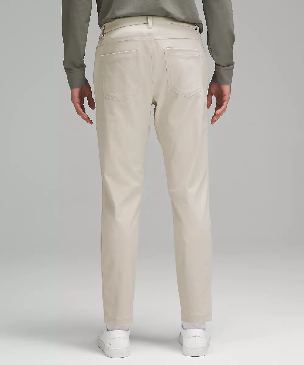 Pantalon 5 poches ABC coupe ajustée 28L *Warpstreme — Raw Linen, view 3