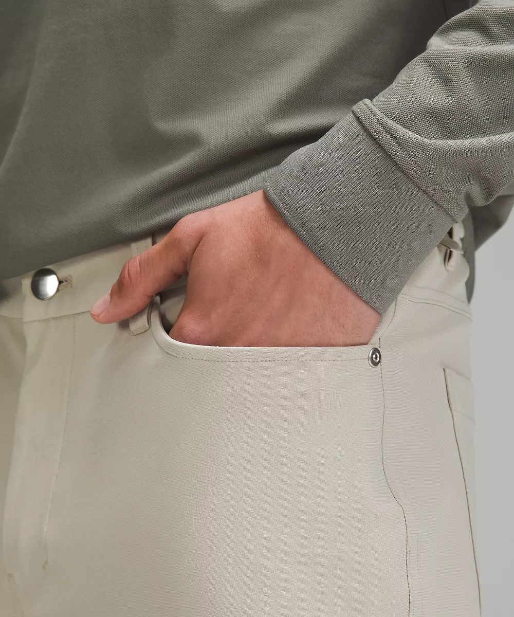 Pantalon 5 poches ABC coupe ajustée 28L *Warpstreme — Raw Linen, view 4