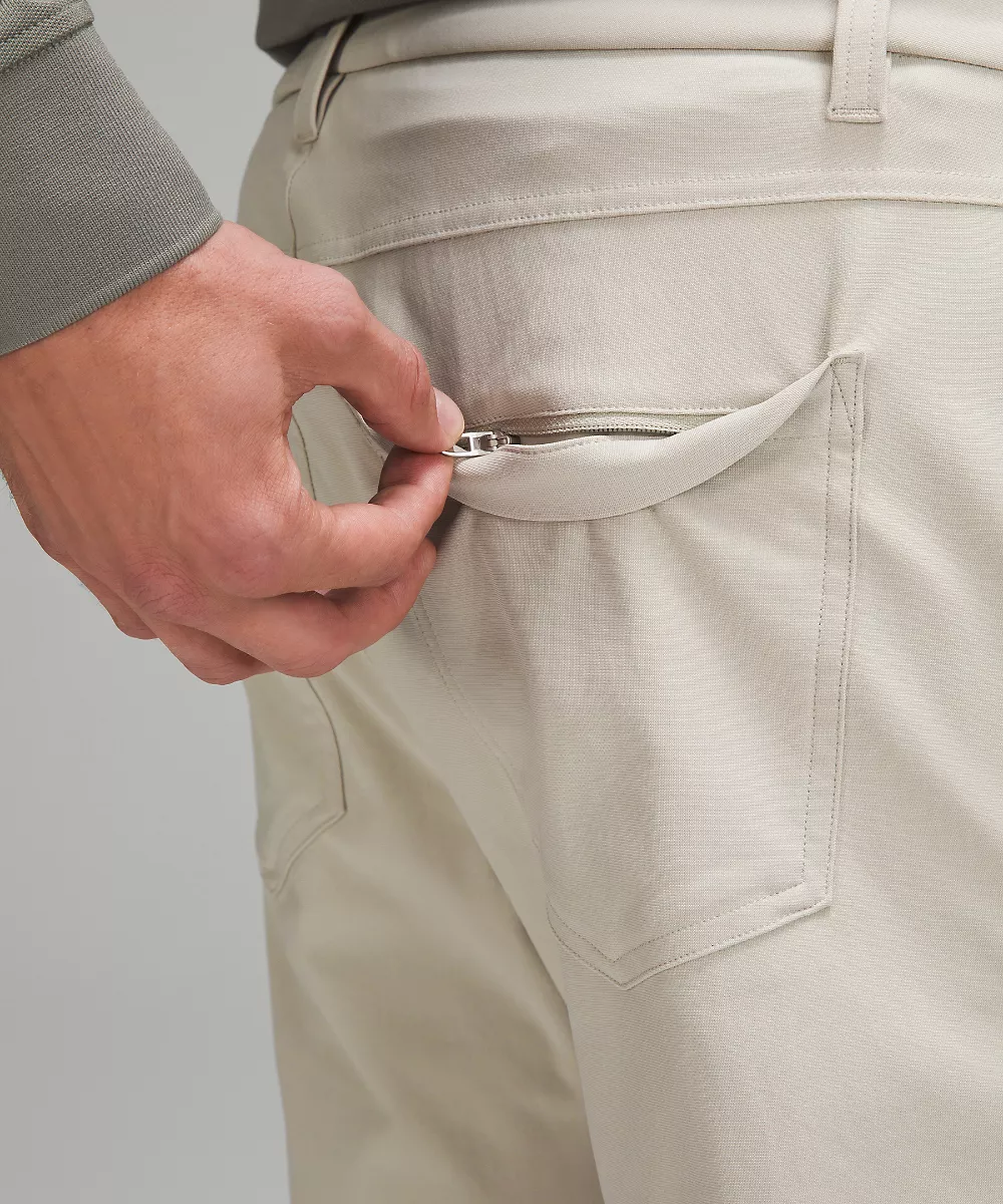 Pantalon 5 poches ABC coupe ajustée 28L *Warpstreme — Raw Linen, view 5