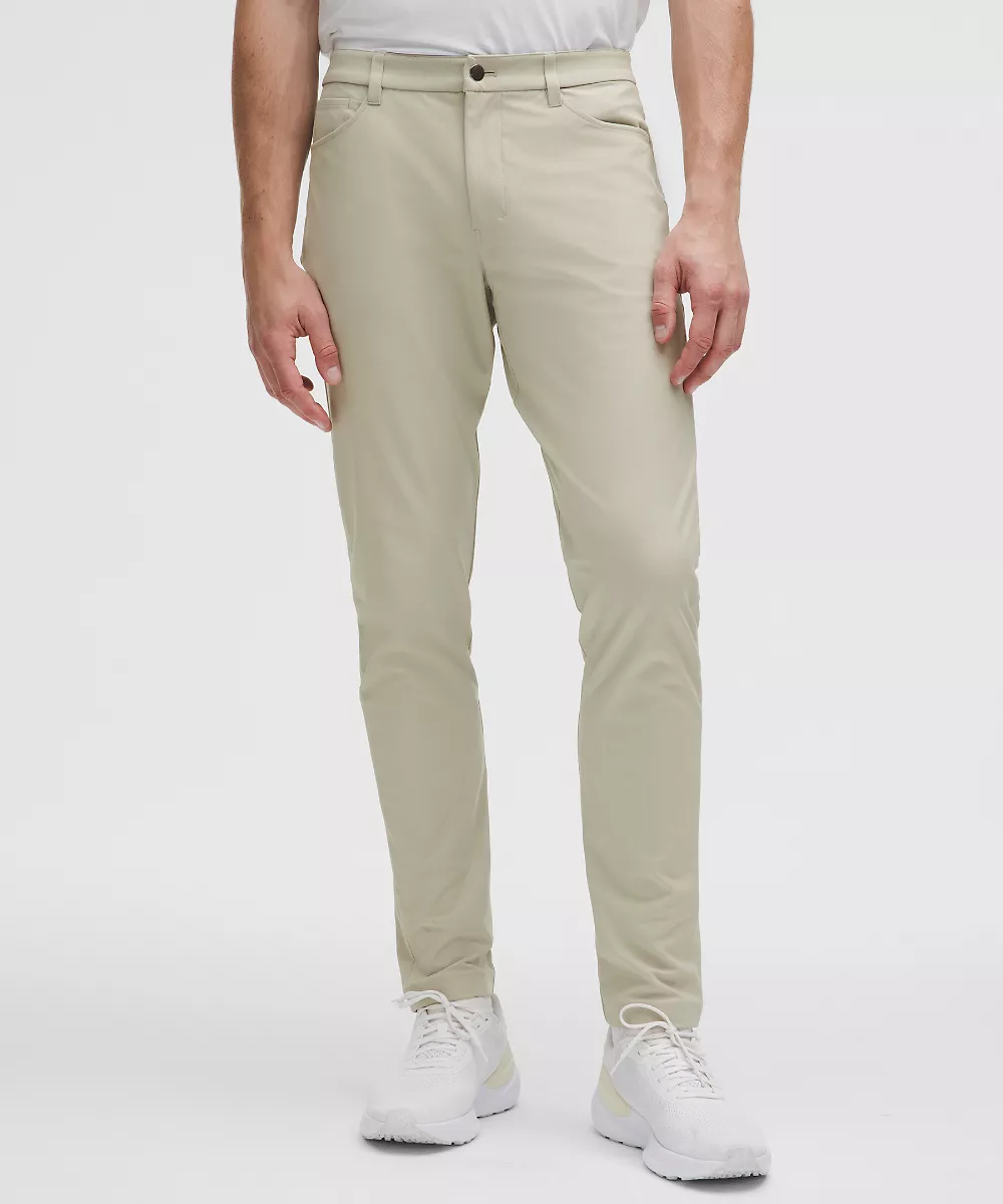 Pantalon 5 poches ABC coupe ajustée 30L *Warpstreme — Raw Linen, view 1