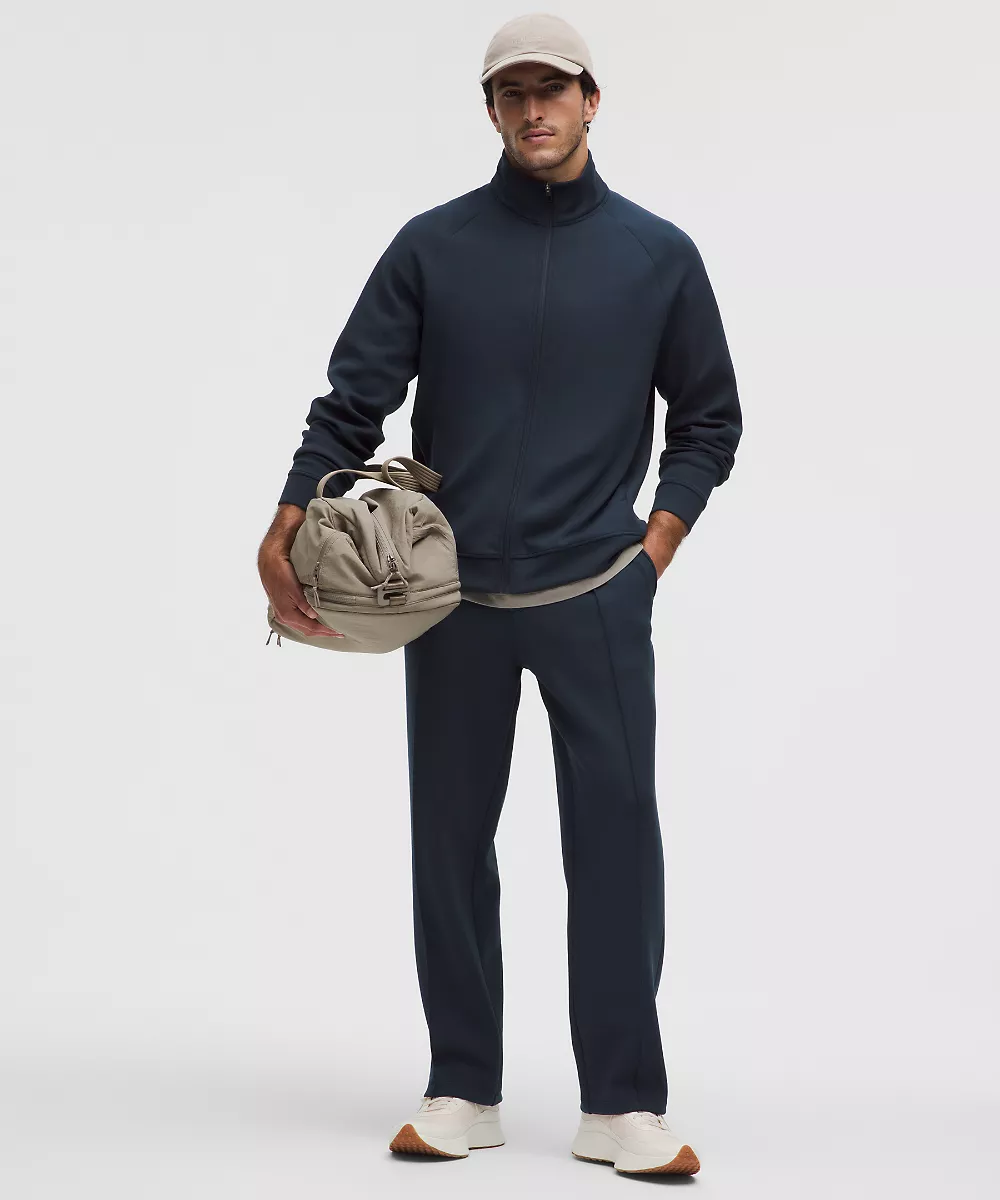 Pantalon à pli piqué Smooth Spacer *Regular — True Navy, view 1