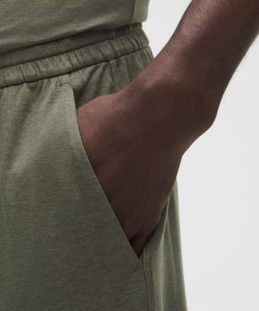 Pantalon en jersey doux coupe classique *Regular — Heathered Army Green/Heathered Willow Leaf, view 5