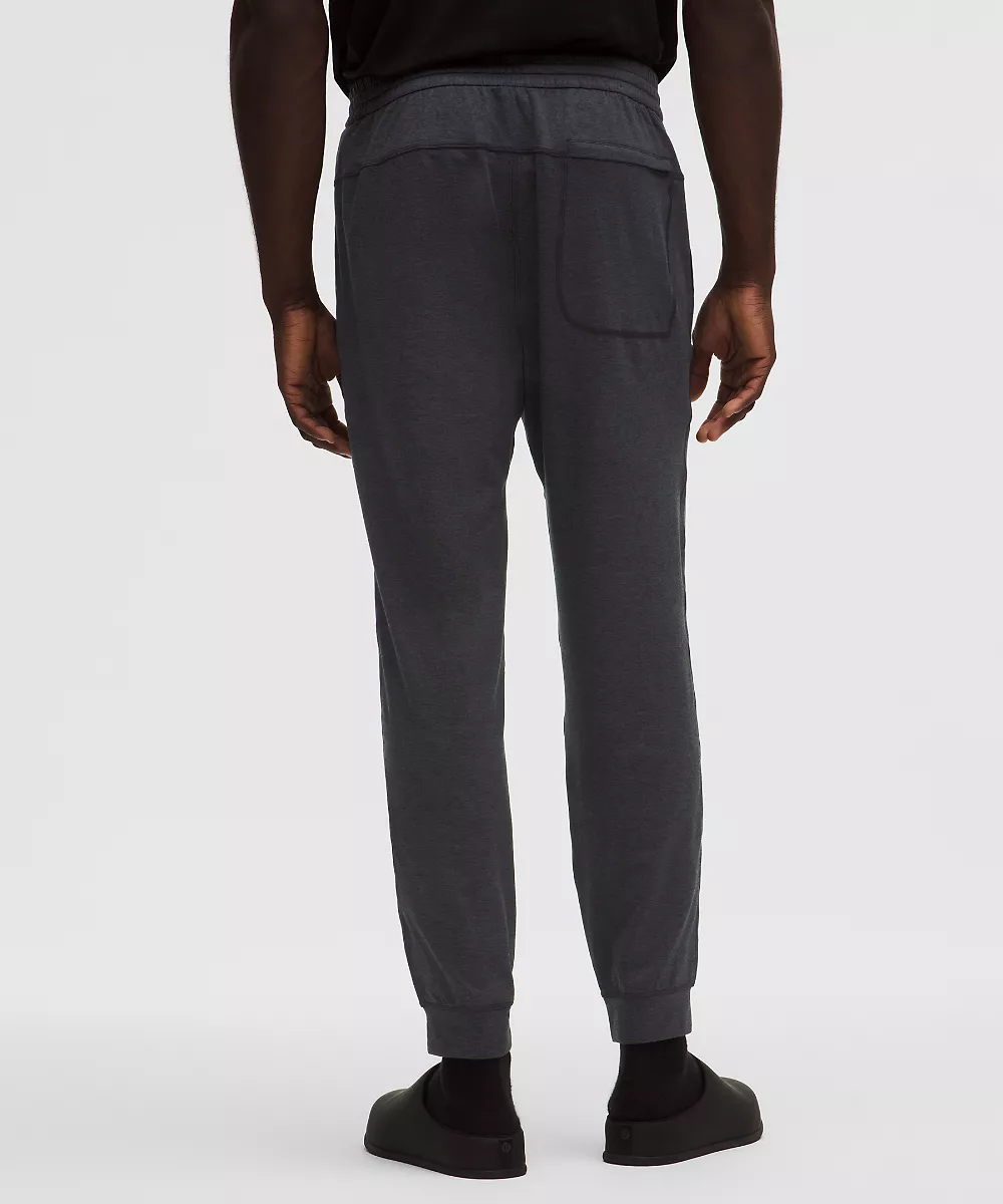 Jogging en jersey doux *Shorter — Heathered Black/Heathered Obsidian, view 3