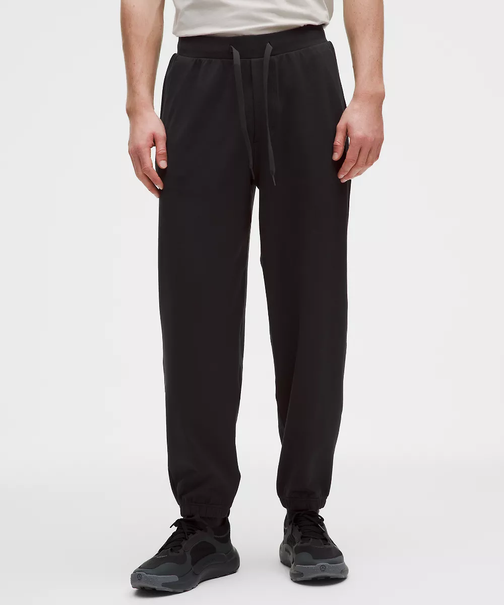 Jogging en jersey doux épais coupe décontractée *Tall — Black, view 2