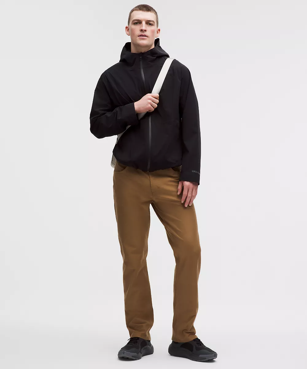 Pantalon EasyFive coupe droite classique 32L — Camel Brown, view 1
