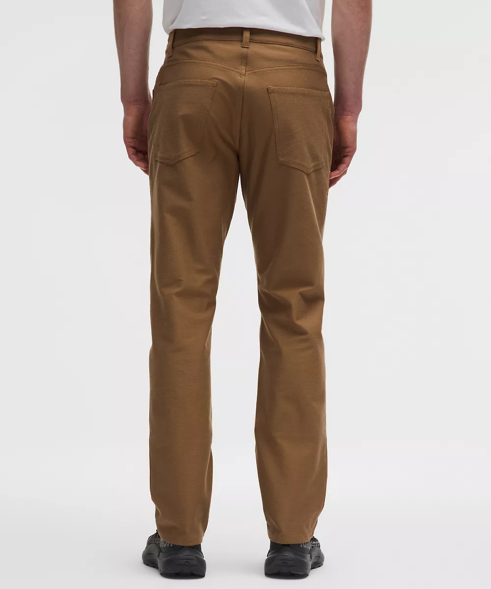 Pantalon EasyFive coupe droite classique 32L — Camel Brown, view 3
