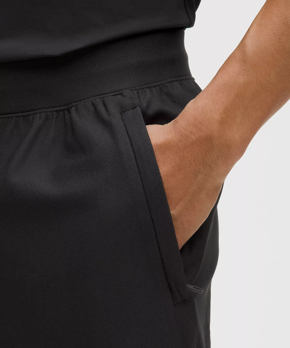 Jogging d'échauffement tricoté *Regular — Black/Black, view 5
