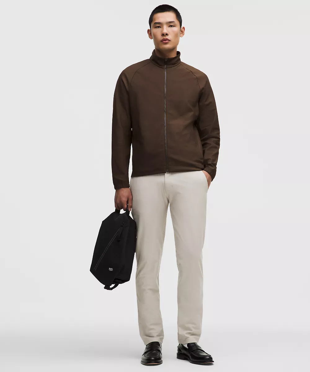 Pantalon Slacker coupe droite ajustée 32L — Downtown Tan, view 1