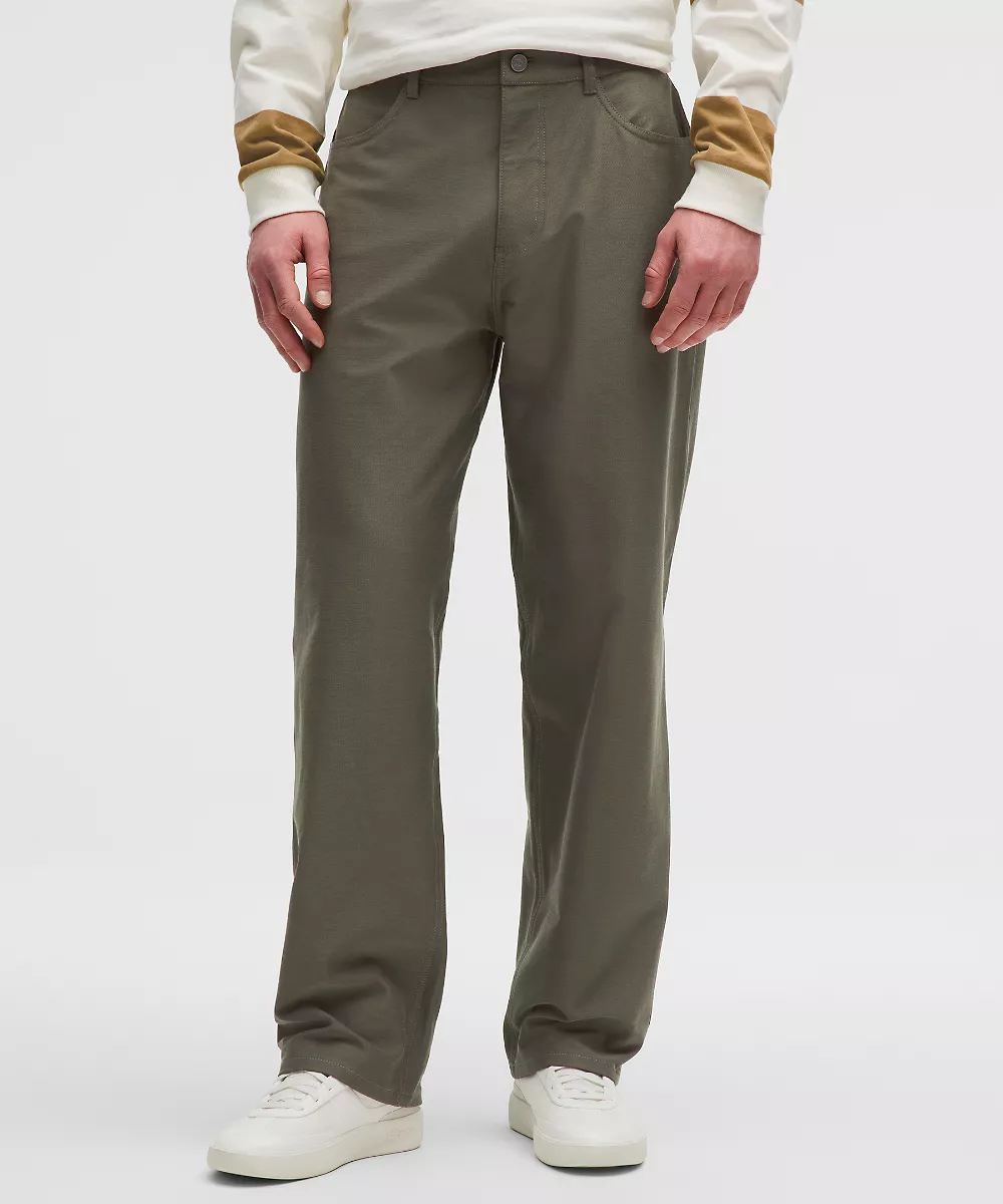 Pantalon EasyFive droit ample 32L — Army Green, view 2