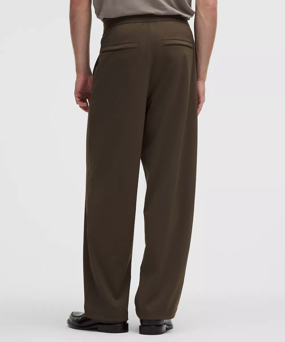 Pantalon Daydrift coupe décontractée plissé homme Regular *No Belt Loops — Olive Brown, view 3