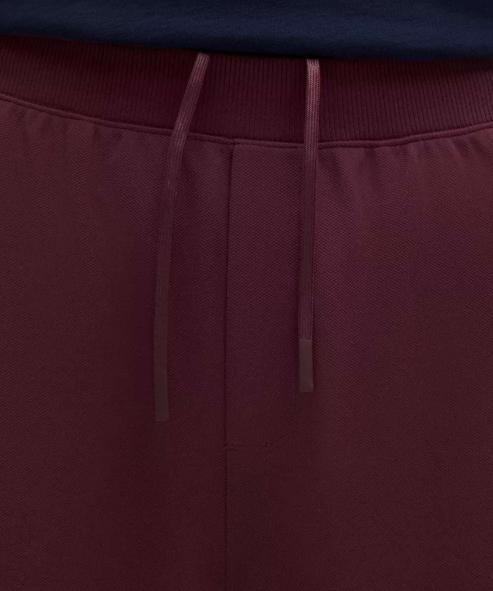 Pantalon de survêtement en piqué coupe décontractée *Regular — Burgundy Bay, view 4