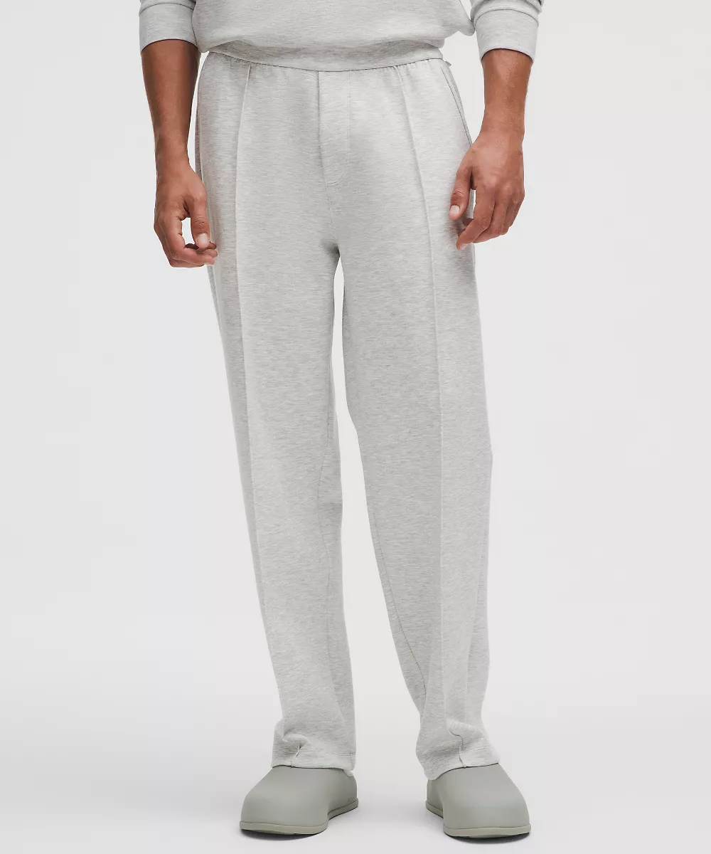 Pantalon à pli piqué Smooth Spacer *Regular — Heathered Core Ultra Light Grey, view 2
