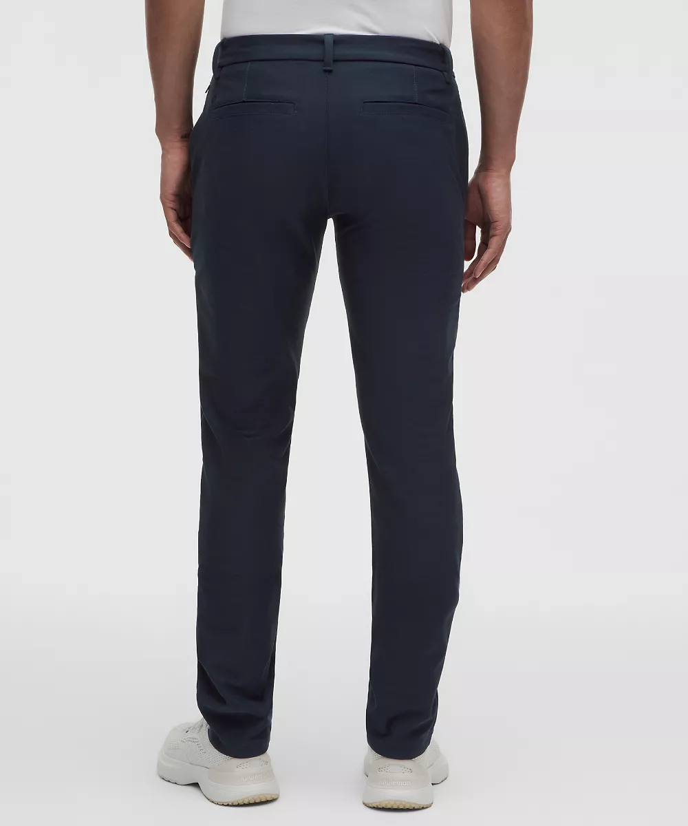 Pantalon Slacker coupe droite ajustée 30L — True Navy, view 3