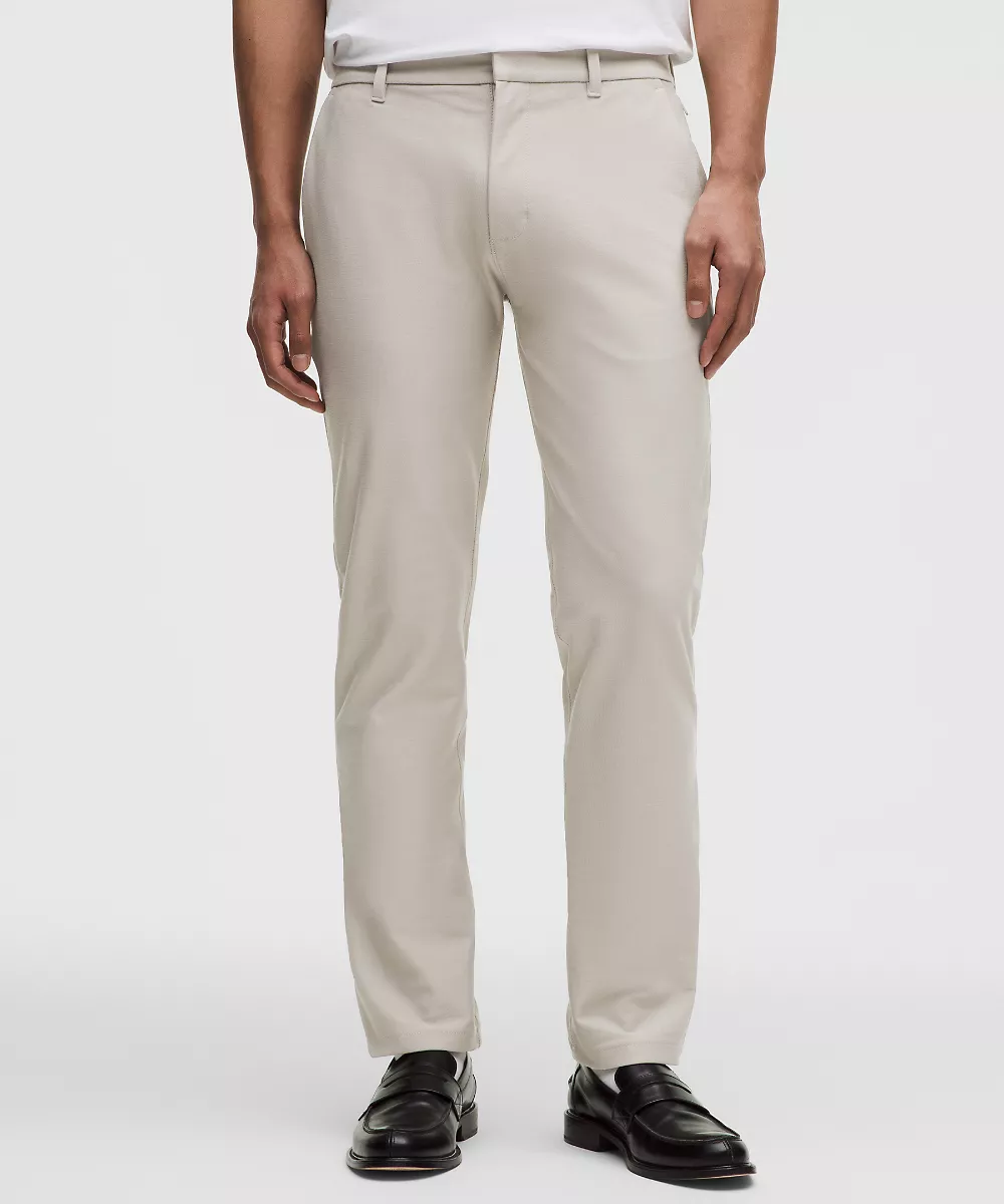 Pantalon Slacker coupe droite ajustée 34L — Downtown Tan, view 2