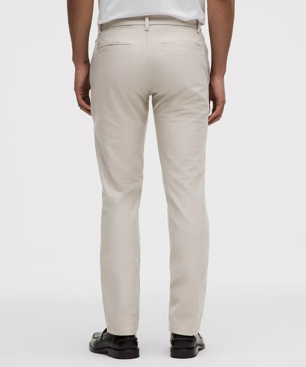 Pantalon Slacker coupe droite ajustée 34L — Downtown Tan, view 3