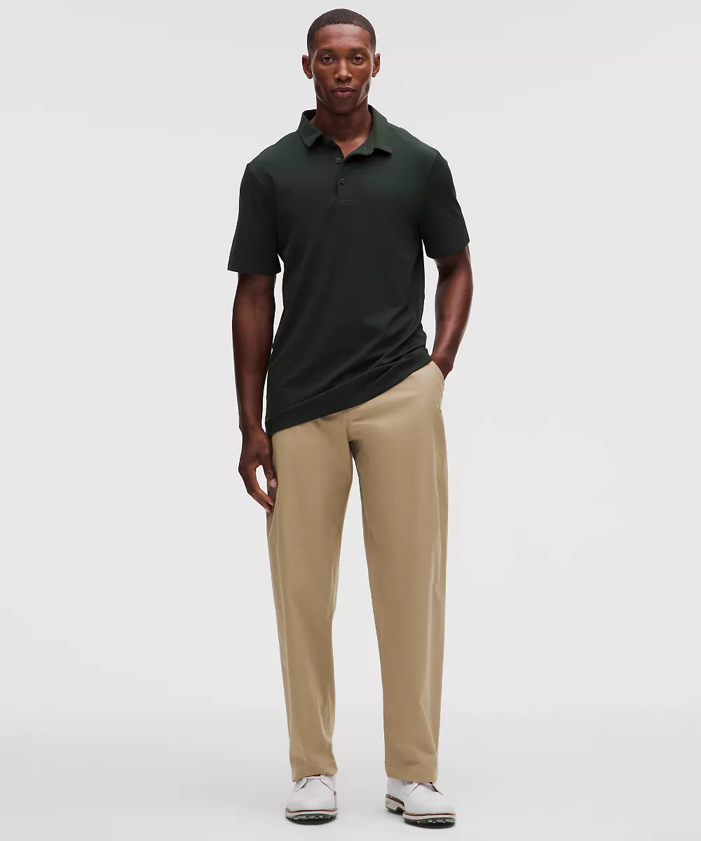 Pantalon de golf en twill extensible coupe décontractée *Regular — Oakwood Tan, view 1