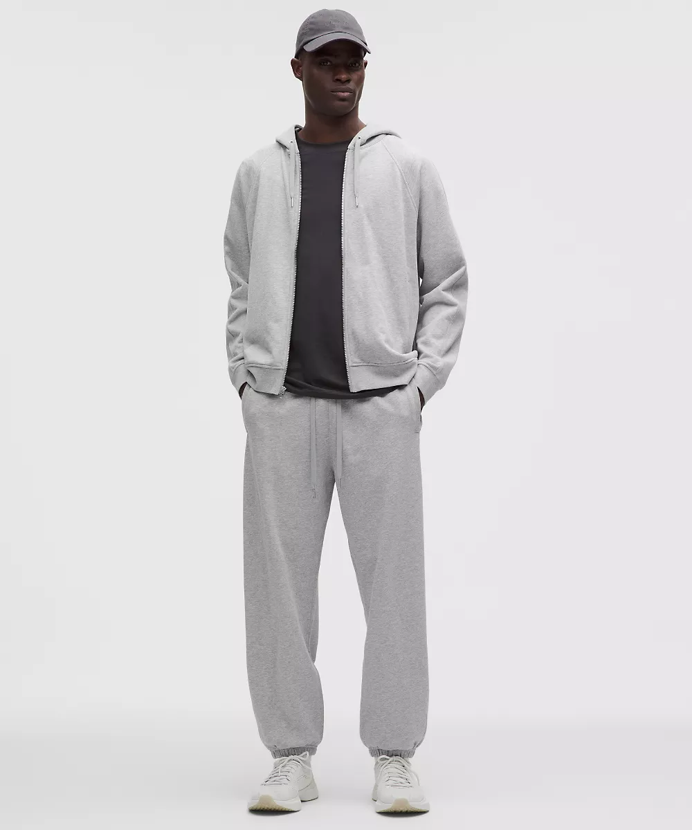 Jogging en molleton français *Regular — Heathered Core Light Grey, view 1