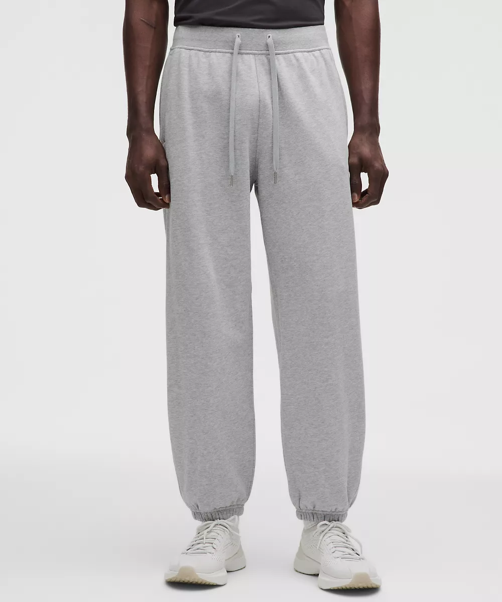 Jogging en molleton français *Regular — Heathered Core Light Grey, view 2