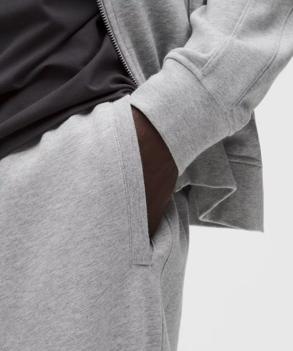 Jogging en molleton français *Regular — Heathered Core Light Grey, view 5
