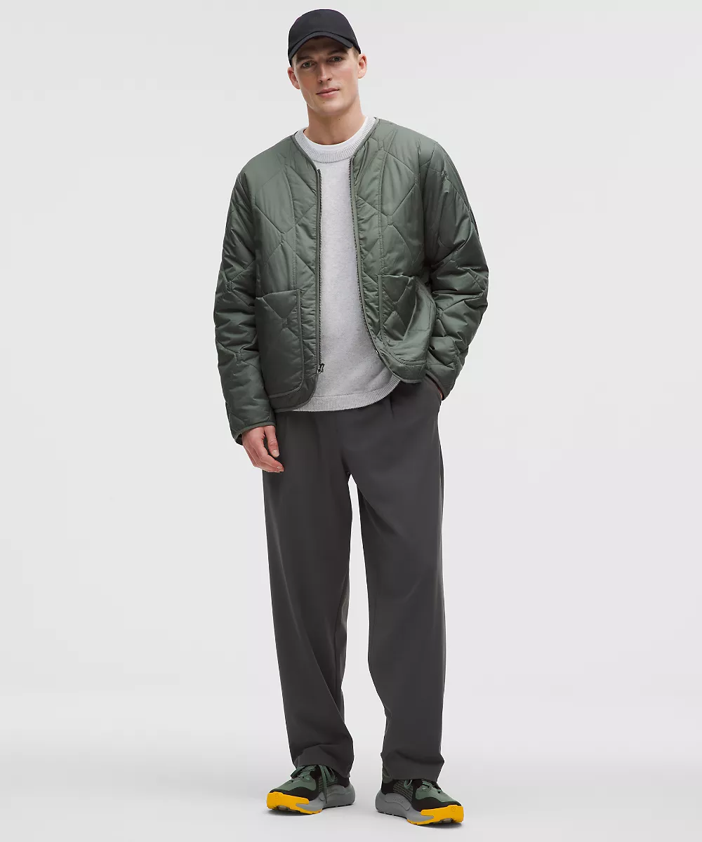 Pantalon Daydrift coupe décontractée plissé homme *Tall — Graphite Grey, view 3