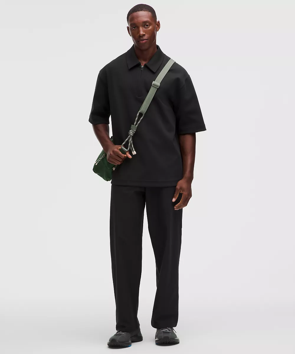 Pantalon Slacker coupe droite ample 32L *Light — Black, view 1