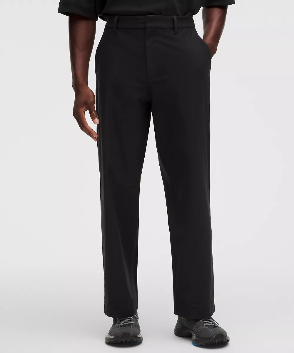 Pantalon Slacker coupe droite ample 32L *Light — Black, view 2