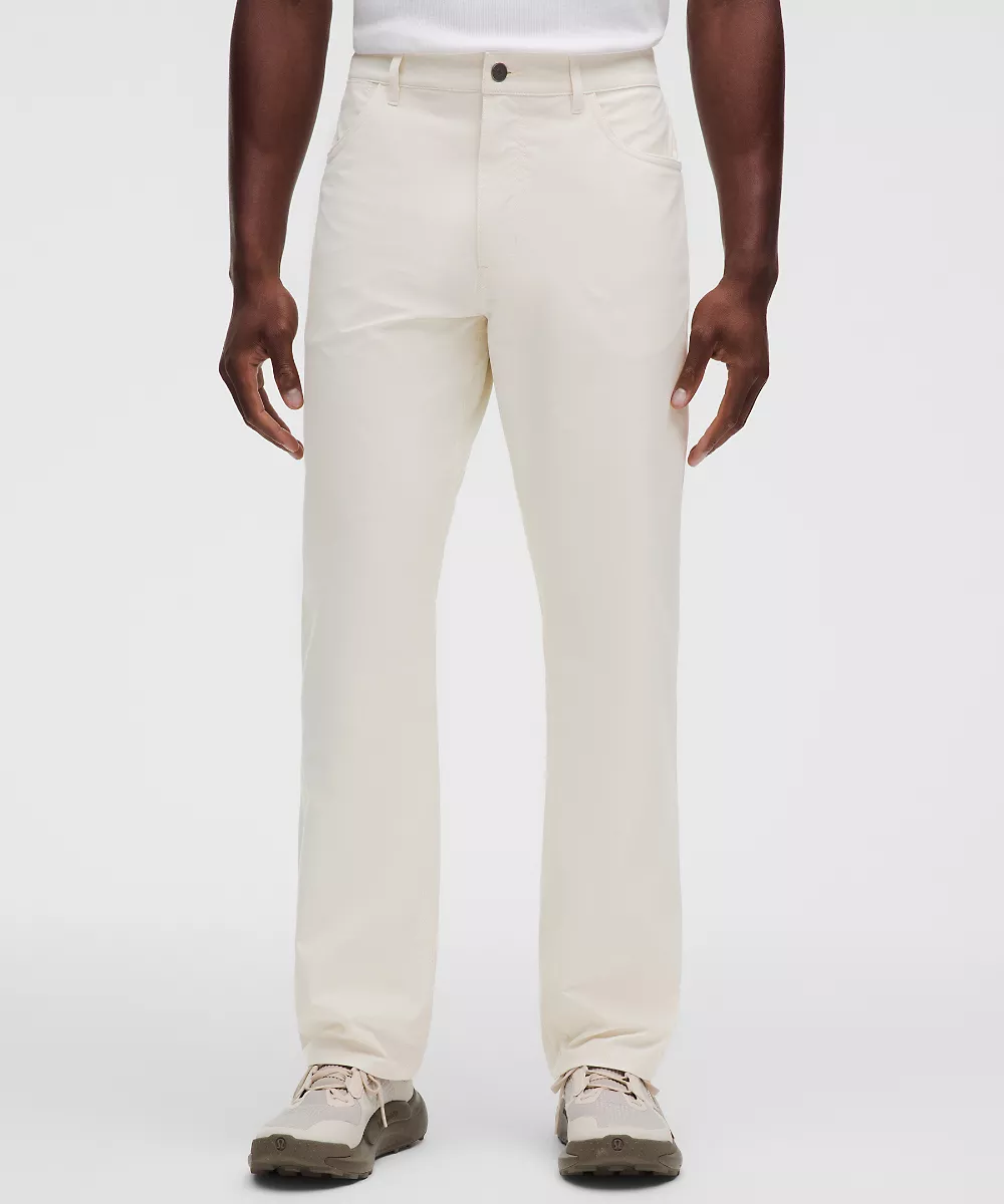 Pantalon EasyFive coupe droite classique 32L *Léger — Light Ivory, view 2