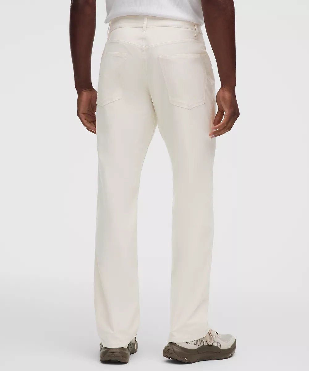 Pantalon EasyFive coupe droite classique 32L *Léger — Light Ivory, view 3