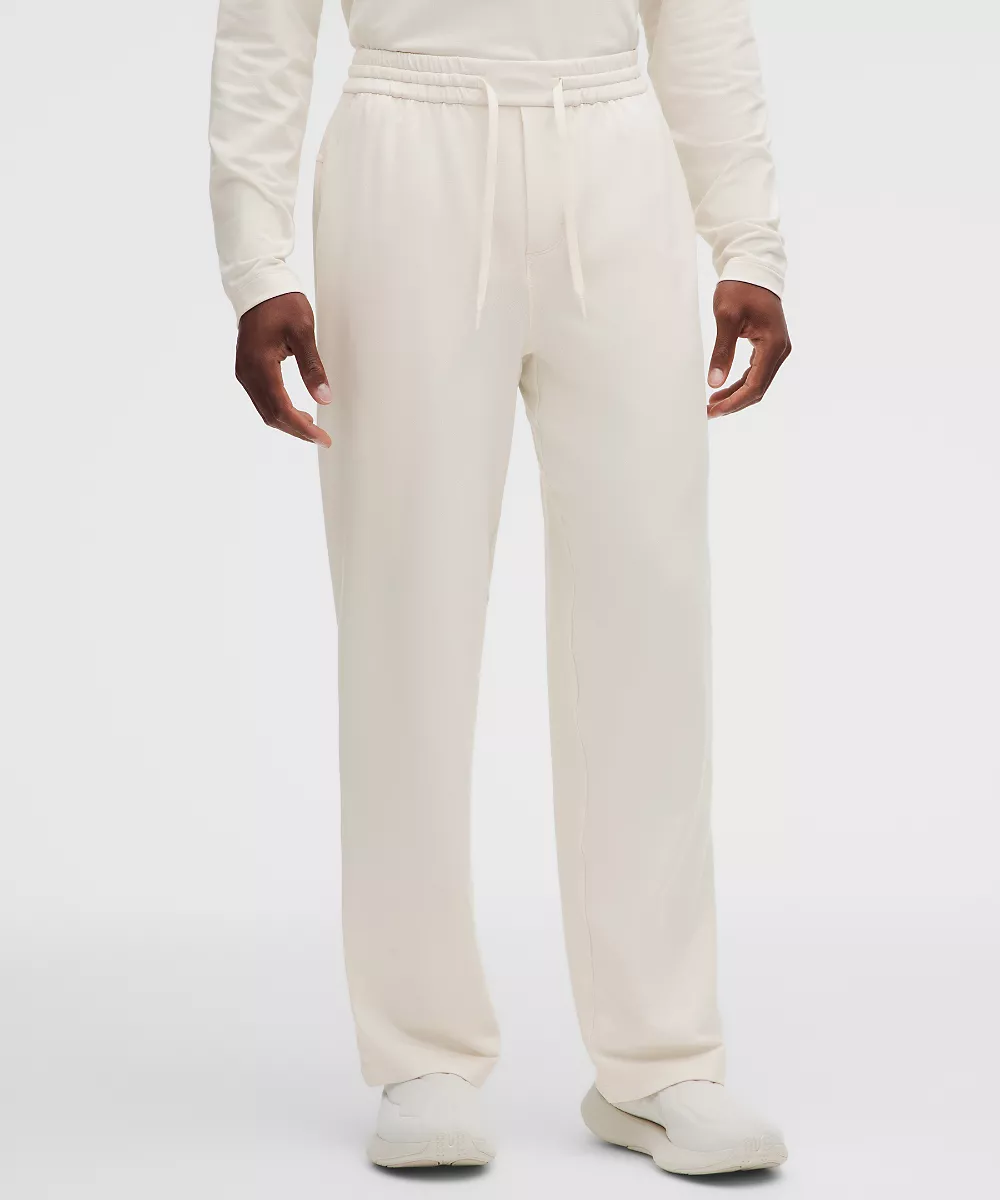 Pantalon en jersey doux et mesh *Regular — Light Ivory, view 2