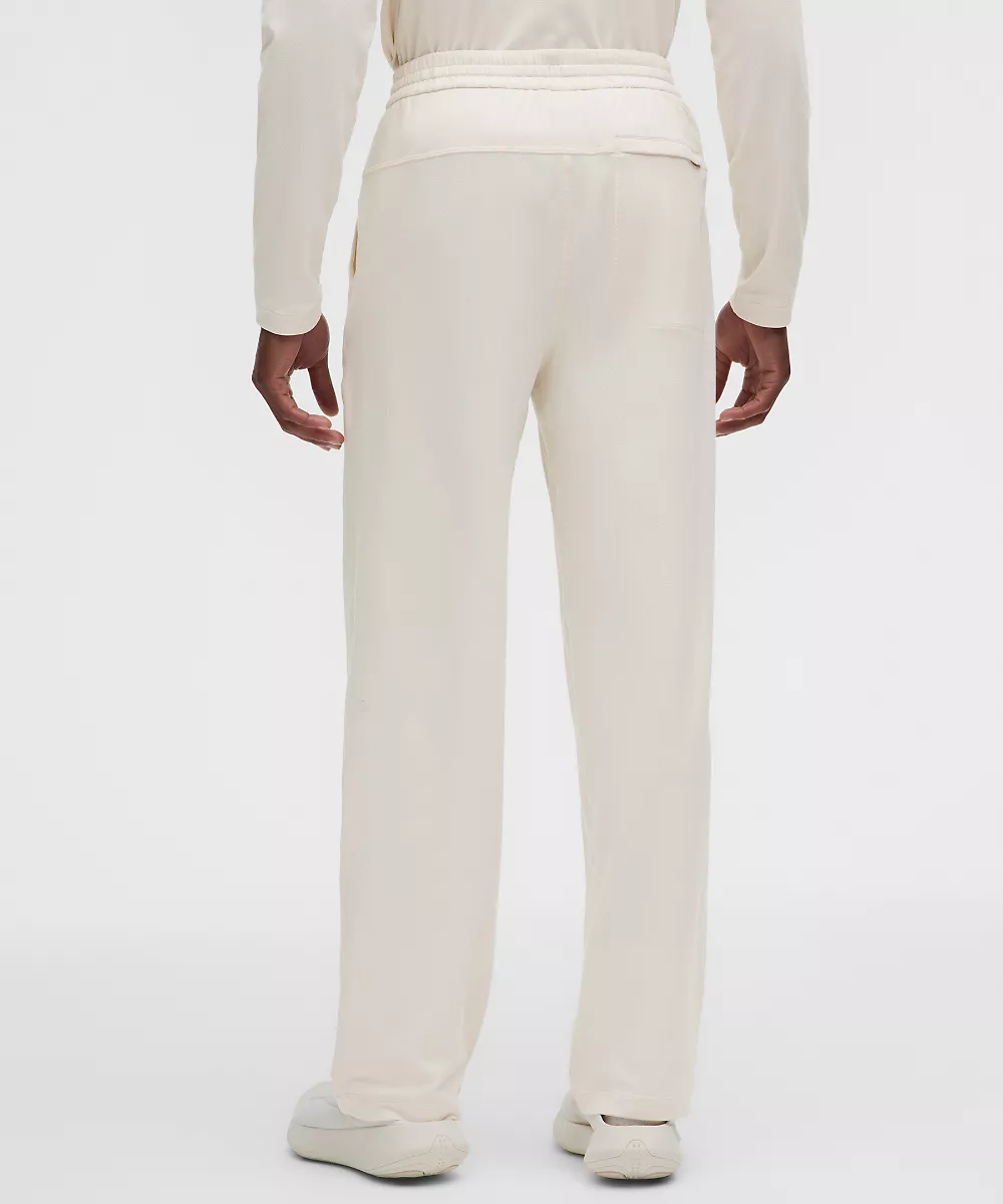 Pantalon en jersey doux et mesh *Regular — Light Ivory, view 3