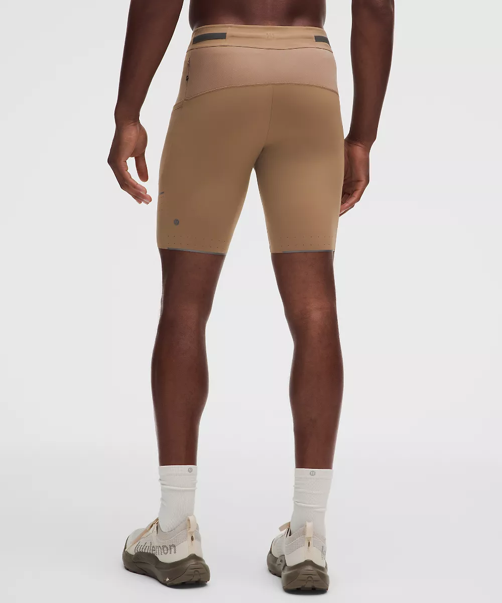 Legging mi-long Fast and Free 8" — Sand, view 3