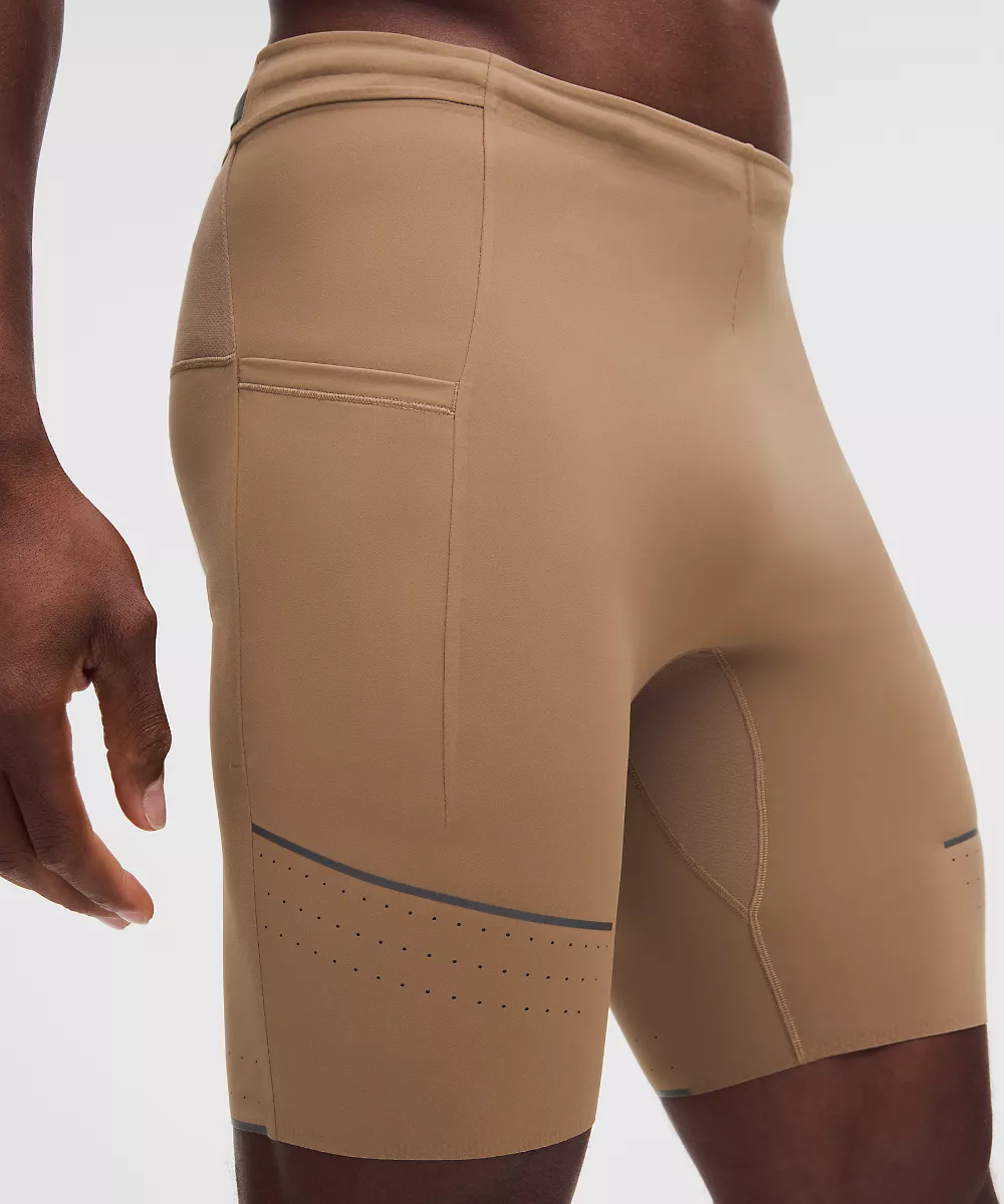 Legging mi-long Fast and Free 8" — Sand, view 5