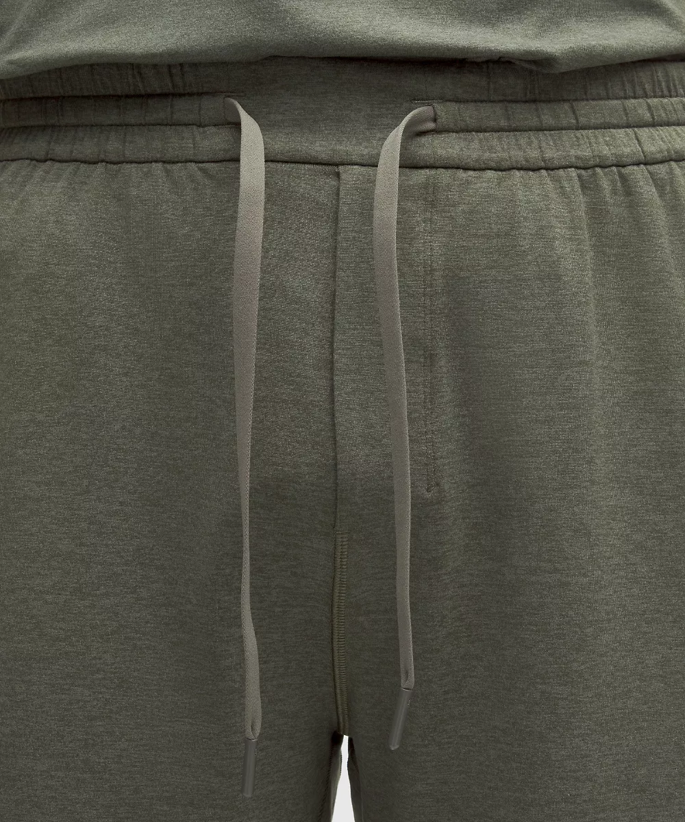 Short en jersey doux 5" — Heathered Army Green/Heathered Willow Leaf, view 4