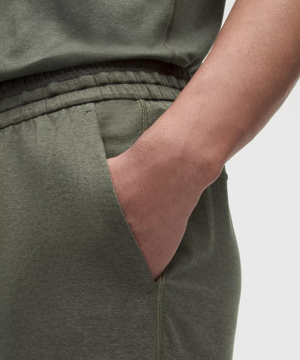 Short en jersey doux 5" — Heathered Army Green/Heathered Willow Leaf, view 5