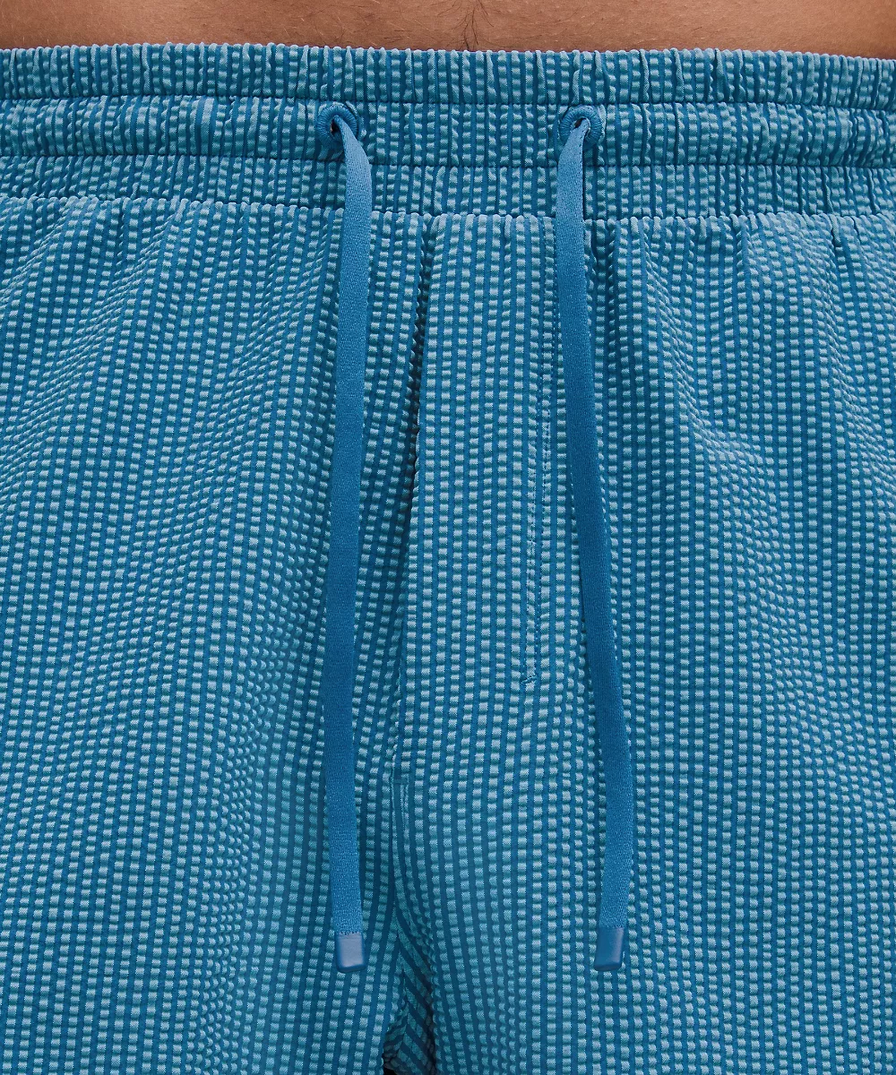 Short de bain texturé 5" *Sans doublure — Simple Stripe Washed Blue Chalk Blue, view 4