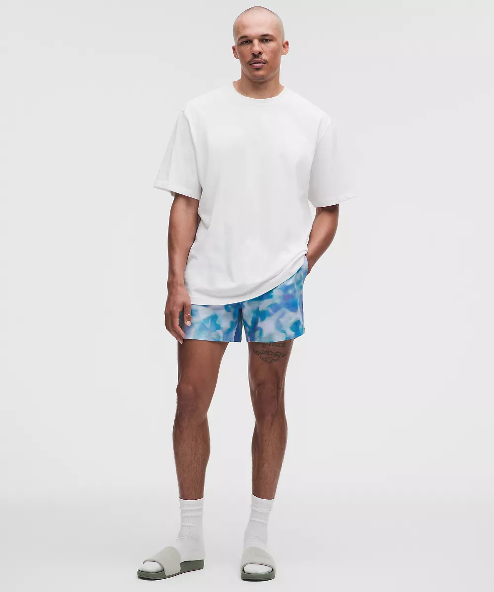 Short de bain 5" *Doublé — Floral Glow Blue Multi, view 1